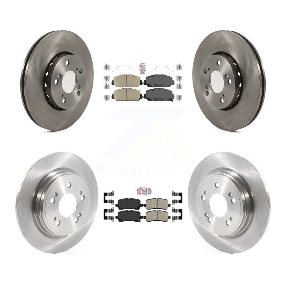 Front Rear Ceramic Pads And Disc Brake Rotors Kit For Acura RLX K8A-103499