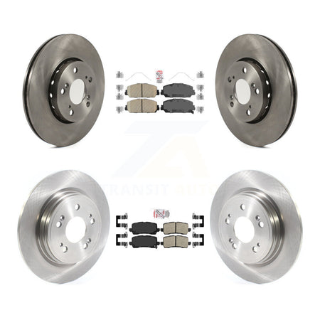 Front Rear Ceramic Pads And Disc Brake Rotors Kit For Acura RLX K8A-103499