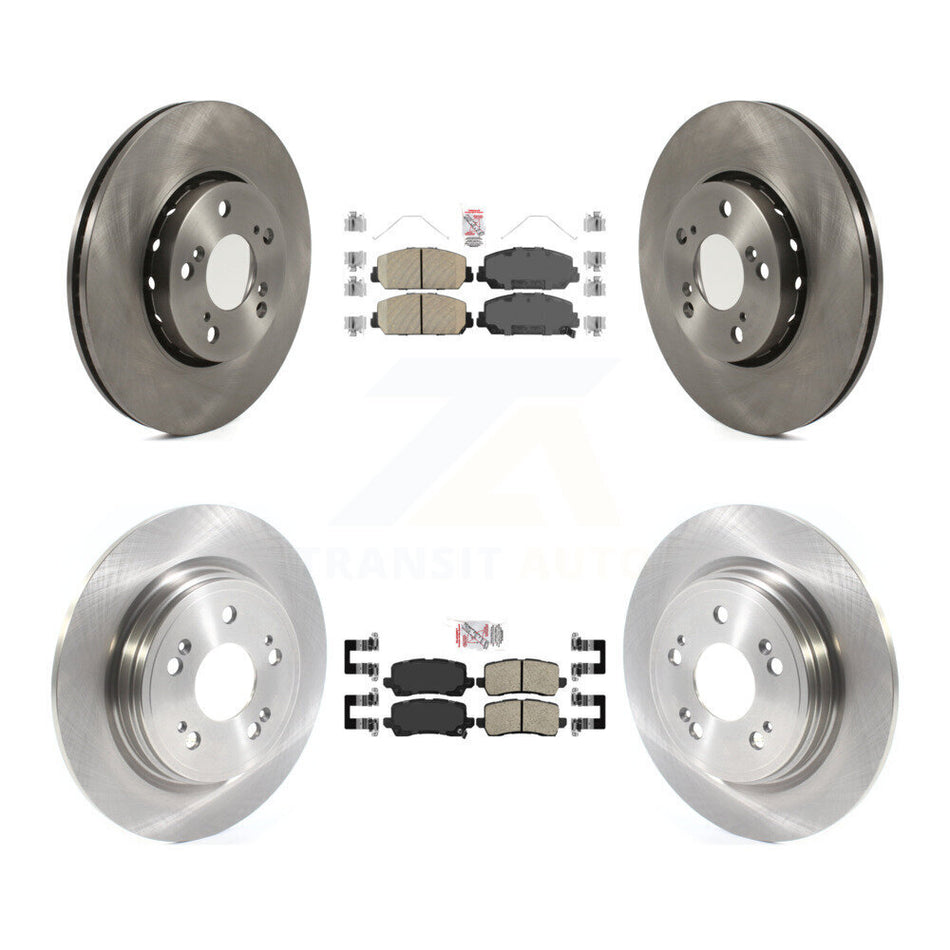 Front Rear Ceramic Pads And Disc Brake Rotors Kit For Acura RLX K8A-103499