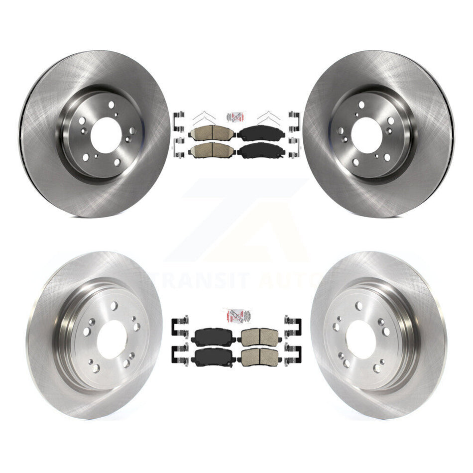 Front Rear Ceramic Pad & Disc Brake Rotor Kit For 2014-2020 Acura RLX Sport Hybrid SH-AWD K8A-103503
