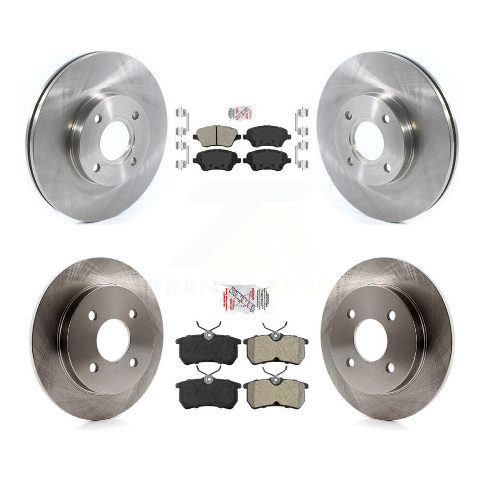 Front Rear Semi-Metallic Pads And Disc Brake Rotors Kit For 2014-2019 Ford Fiesta ST K8A-103512