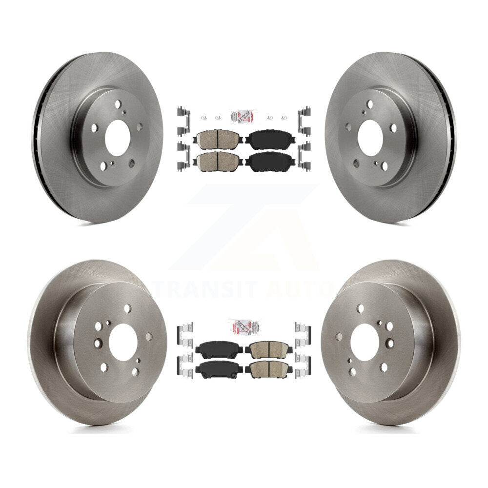 Front Rear Ceramic Pads And Disc Brake Rotors Kit For 2004-2010 Toyota Sienna K8A-103513