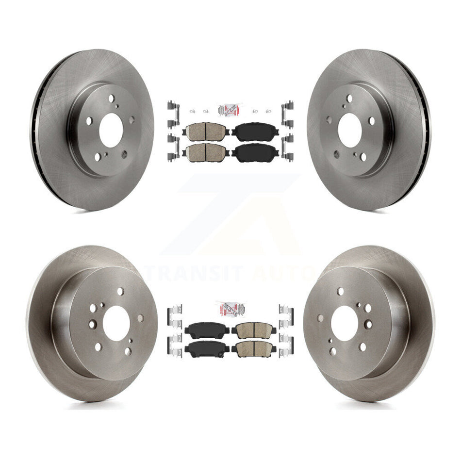 Front Rear Ceramic Pads And Disc Brake Rotors Kit For 2004-2010 Toyota Sienna K8A-103513