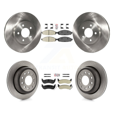 Front Rear Semi-Metallic Pad & Disc Brake Rotors Kit For 2003-2011 Lincoln Town Car Sedan K8A-103532