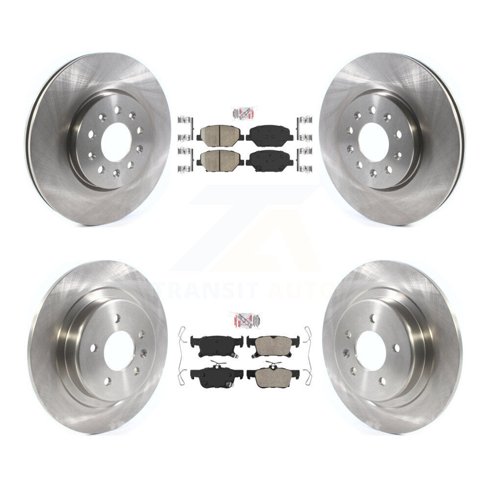 Front Rear Ceramic Pad Brake Rotors Kit For Buick Envision With 315mm Diameter Rotor K8A-103534