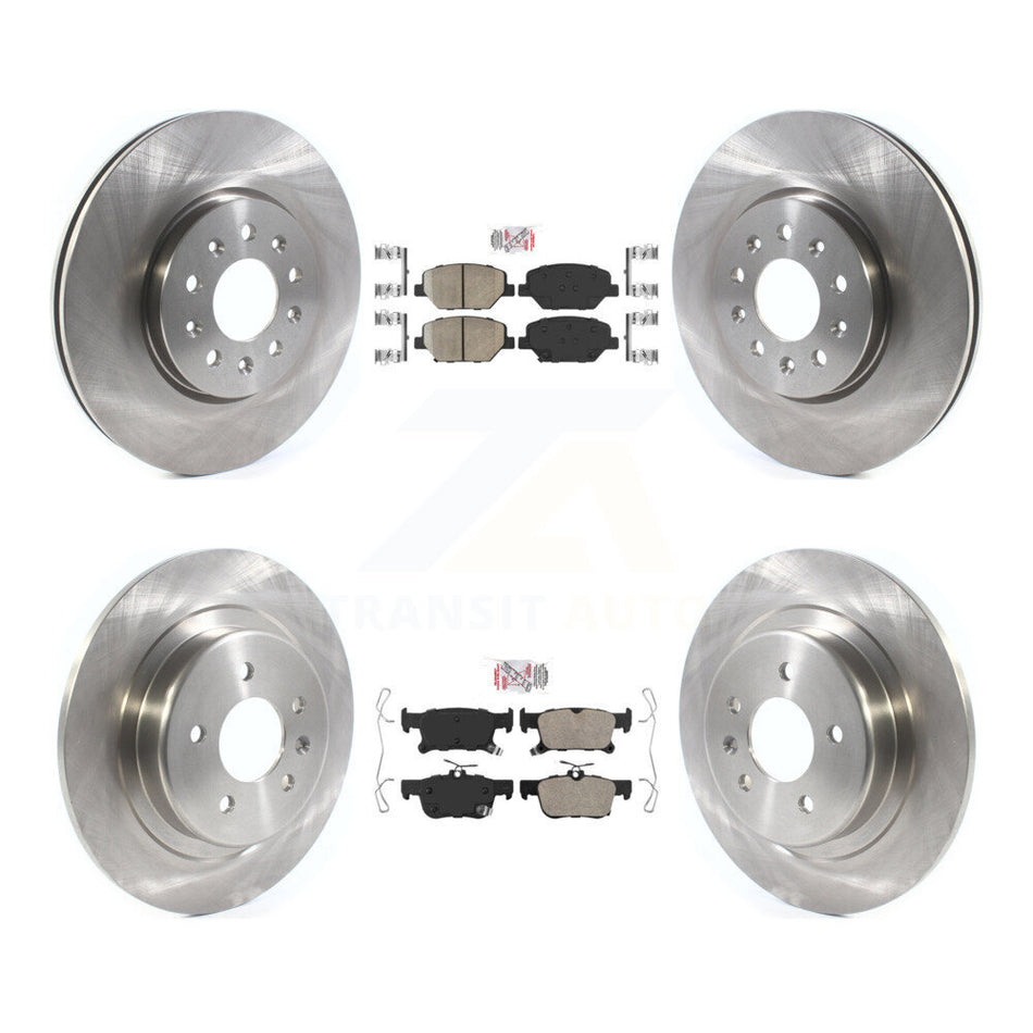 Front Rear Ceramic Pad Brake Rotors Kit For Buick Envision With 315mm Diameter Rotor K8A-103534