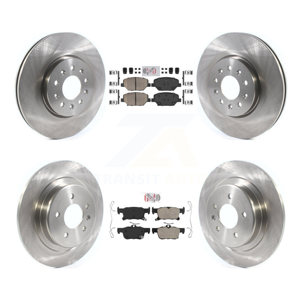Front Rear Ceramic Pad Brake Rotors Kit For Buick Envision With 315mm Diameter Rotor K8A-103538