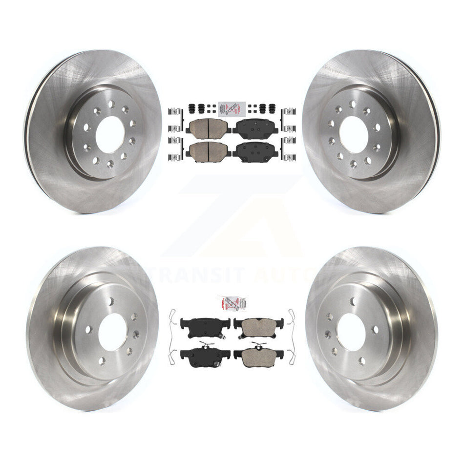 Front Rear Ceramic Pad Brake Rotors Kit For Buick Envision With 315mm Diameter Rotor K8A-103538