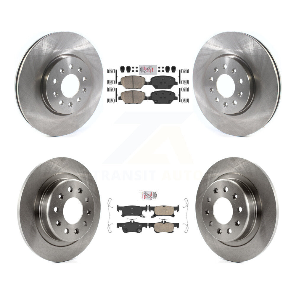 Front Rear Ceramic Pad Brake Rotors Kit For Buick Envision With 288mm Diameter Rotor K8A-103544
