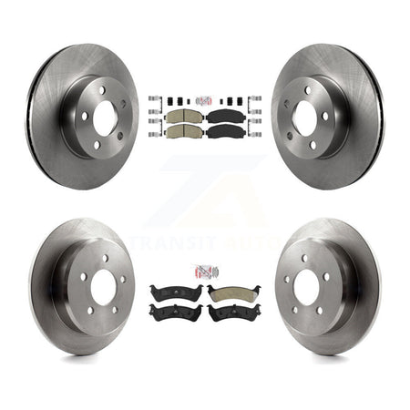 Front Ceramic Rear Semi-Metallic Pad & Brake Rotors Kit For 01-02 Ford Explorer Sport 4WD K8A-103547