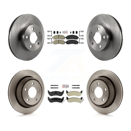 Front Ceramic Rear Semi-Metallic Pad And Disc Brake Rotor Kit For Ford Ranger Mazda B4000 K8A-103551
