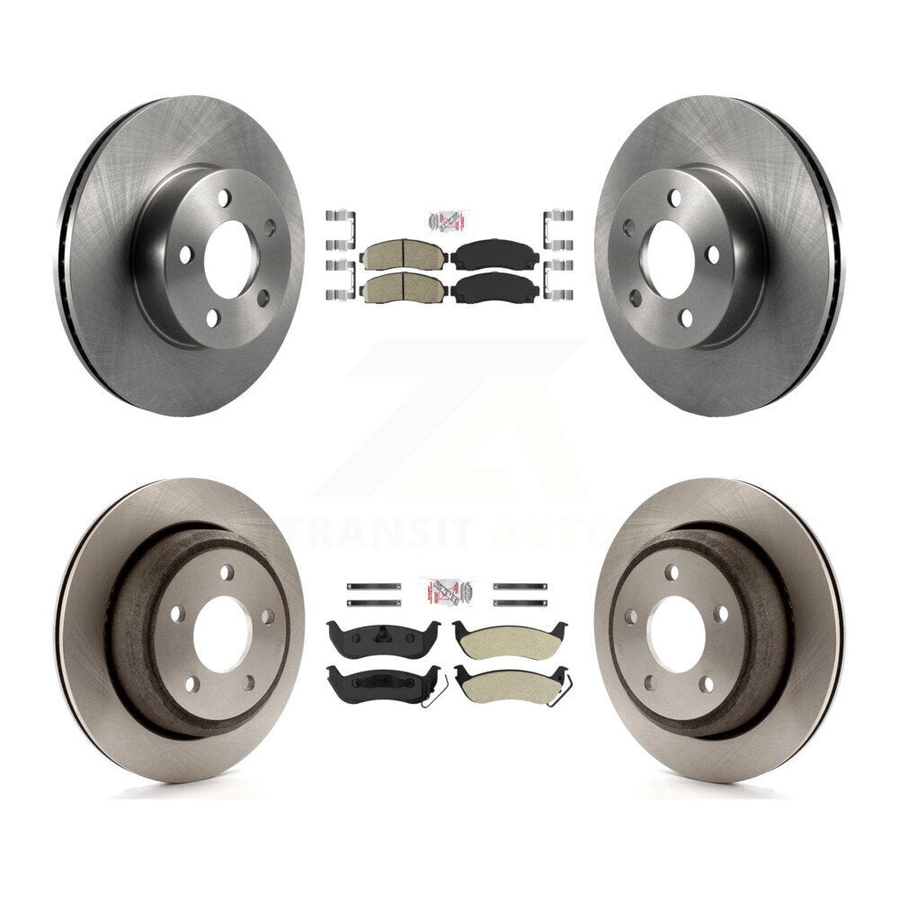 Front Ceramic Rear Semi-Metallic Pad And Disc Brake Rotor Kit For Ford Ranger Mazda B4000 K8A-103552