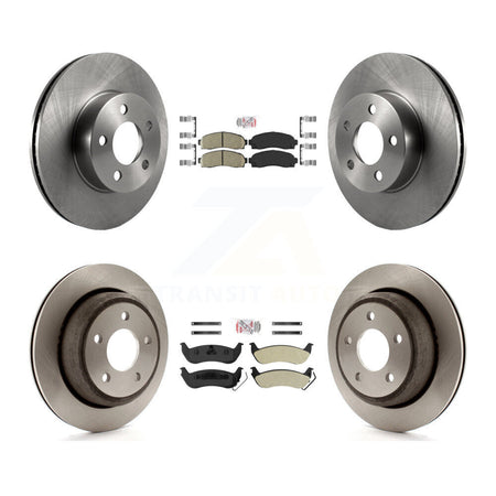 Front Ceramic Rear Semi-Metallic Pad And Disc Brake Rotor Kit For Ford Ranger Mazda B4000 K8A-103552