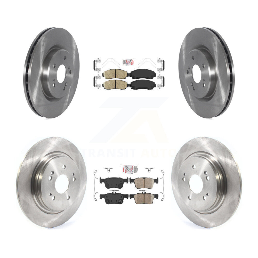 Front Rear Ceramic Pads And Disc Brake Rotors Kit For 2019-2021 Acura RDX K8A-103553