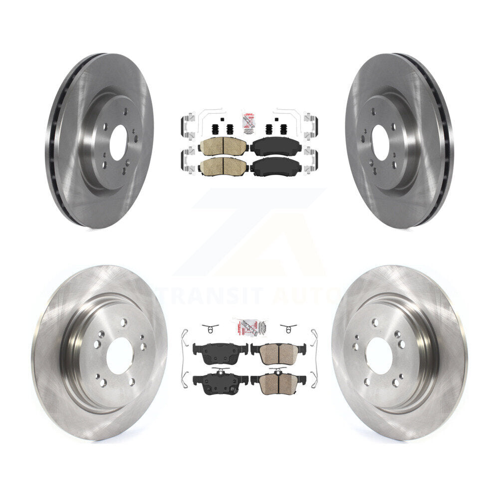 Front Rear Ceramic Pads And Disc Brake Rotors Kit For 2019-2021 Acura RDX K8A-103554