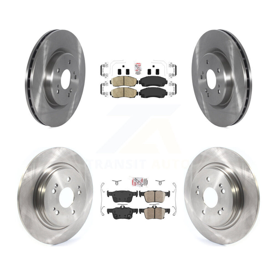 Front Rear Ceramic Pads And Disc Brake Rotors Kit For 2019-2021 Acura RDX K8A-103554