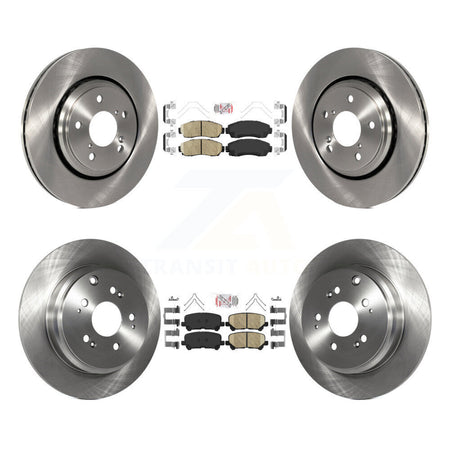 Front Rear Ceramic Pads And Disc Brake Rotors Kit For 2015-2017 Honda Odyssey K8A-103559