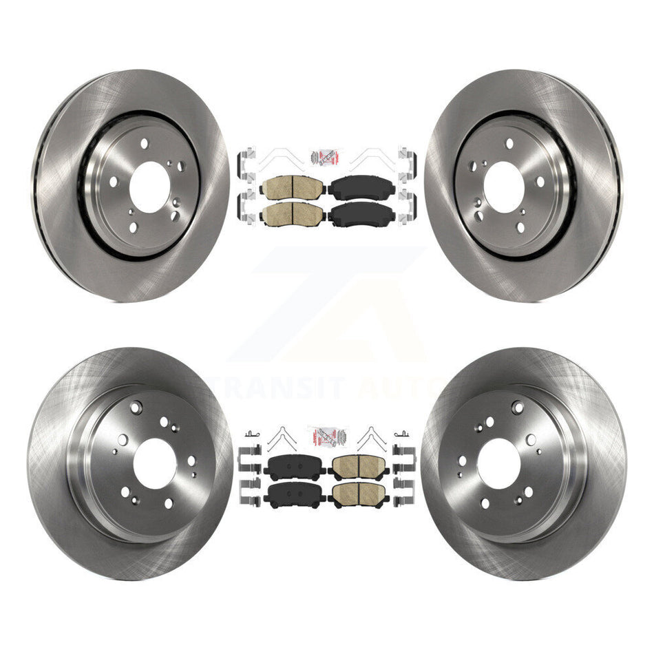Front Rear Ceramic Pads And Disc Brake Rotors Kit For 2015-2017 Honda Odyssey K8A-103559