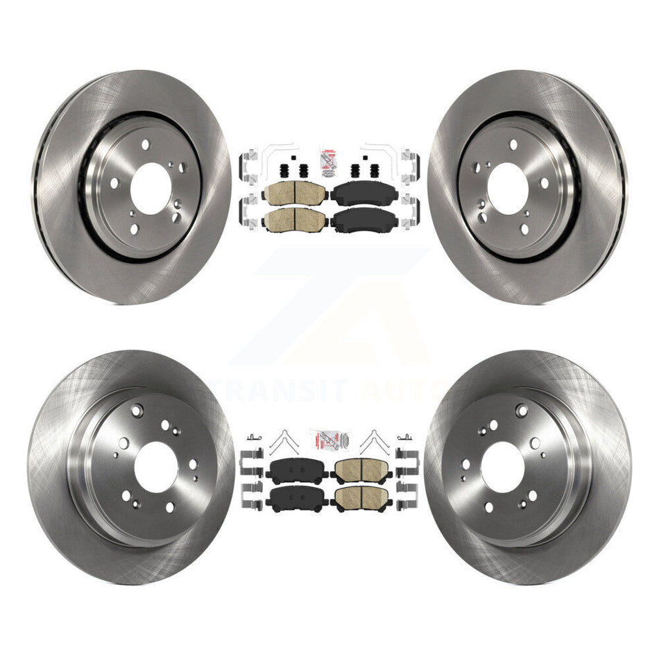 Front Rear Ceramic Pads And Disc Brake Rotors Kit For 2015-2017 Honda Odyssey K8A-103561