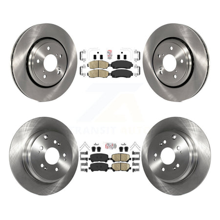 Front Rear Ceramic Pads And Disc Brake Rotors Kit For 2015-2017 Honda Odyssey K8A-103562