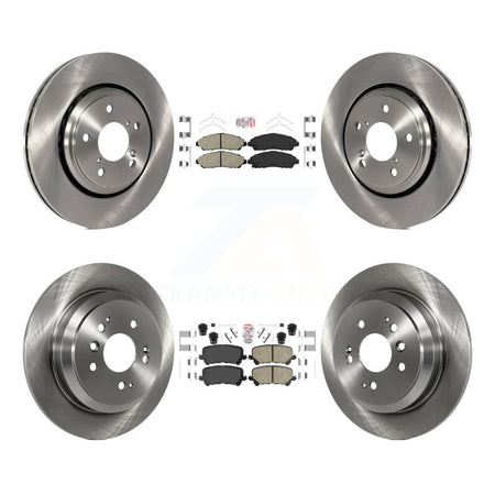Front Rear Ceramic Pads And Disc Brake Rotors Kit For Honda Pilot Ridgeline K8A-103566