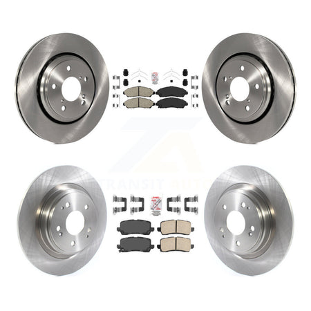 Front Rear Ceramic Pads And Disc Brake Rotors Kit For Acura MDX K8A-103567