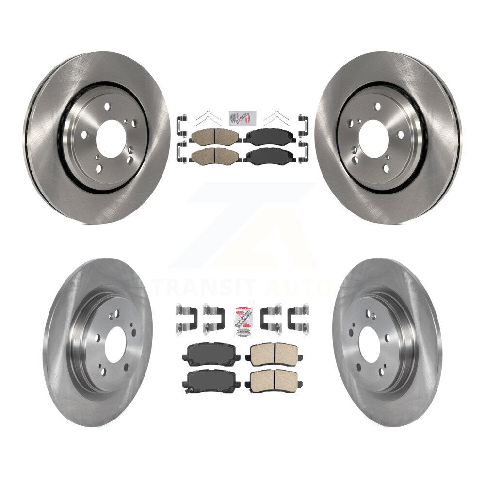 Front Rear Ceramic Pads And Disc Brake Rotors Kit For 2018-2020 Honda Odyssey K8A-103571