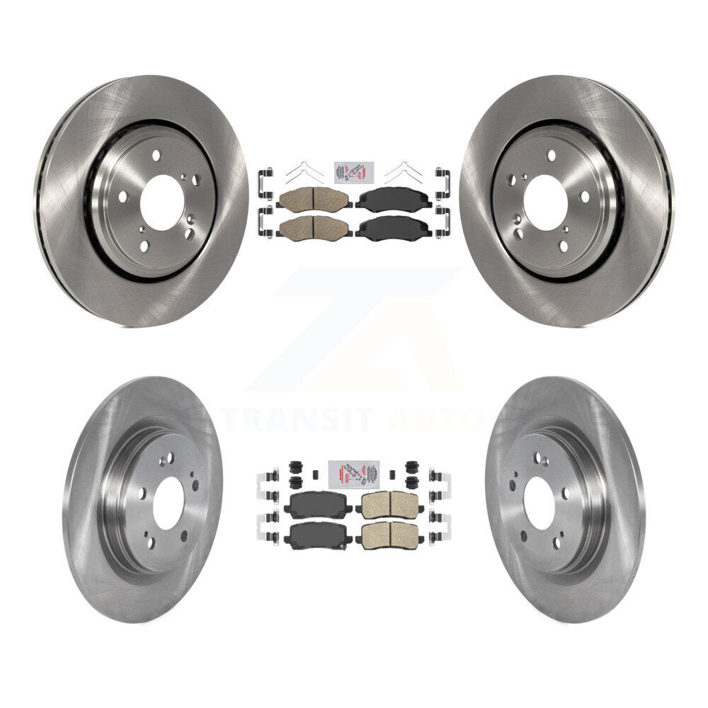 Front Rear Ceramic Pads And Disc Brake Rotors Kit For 2018-2020 Honda Odyssey K8A-103572