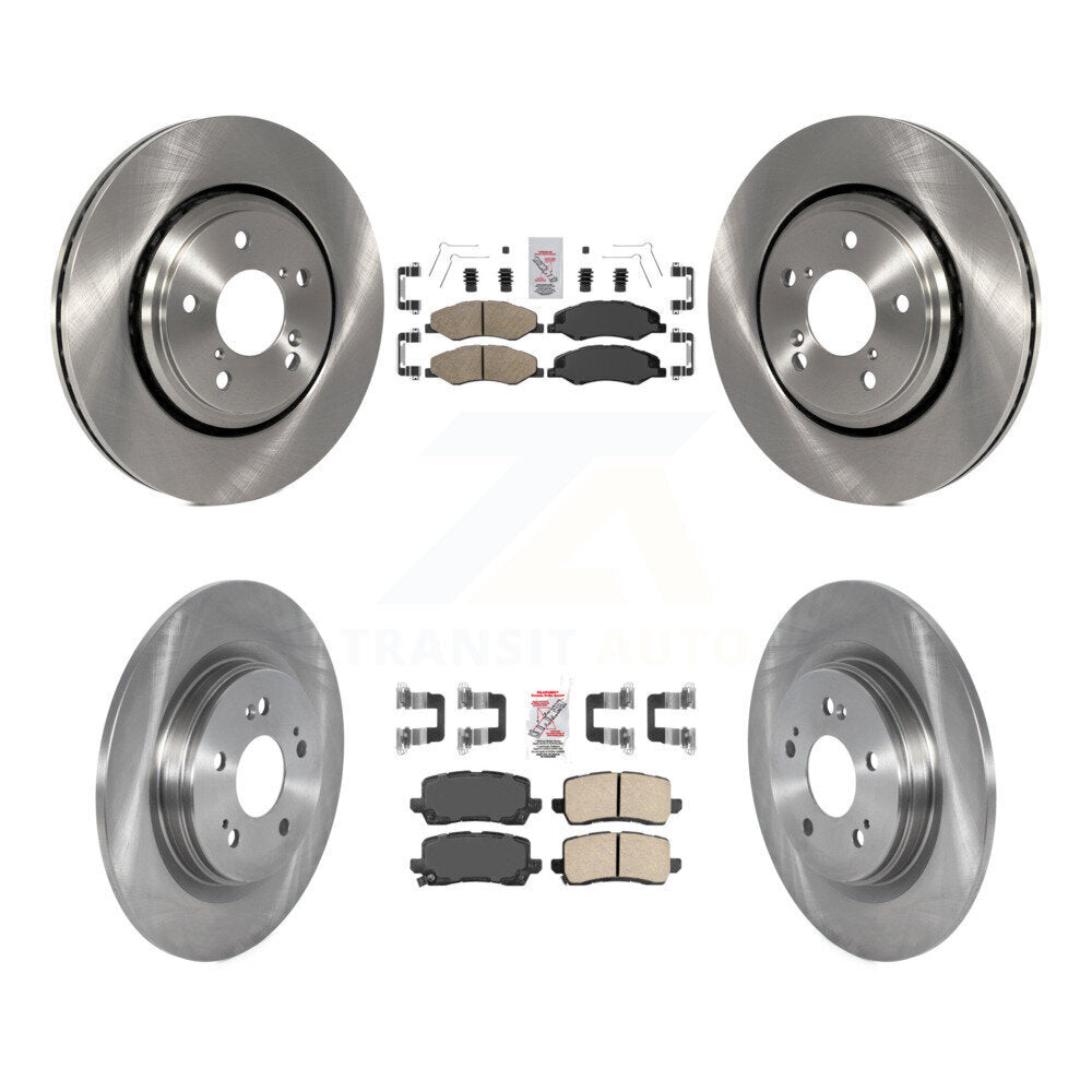 Front Rear Ceramic Pads And Disc Brake Rotors Kit For 2018-2020 Honda Odyssey K8A-103573