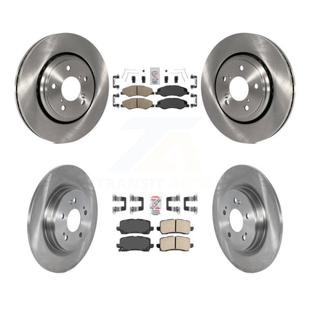 Front Rear Ceramic Pads And Disc Brake Rotors Kit For 2018-2020 Honda Odyssey K8A-103573