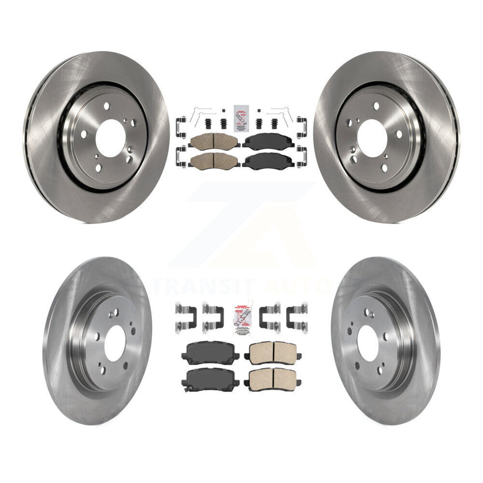 Front Rear Ceramic Pads And Disc Brake Rotors Kit For 2018-2020 Honda Odyssey K8A-103573