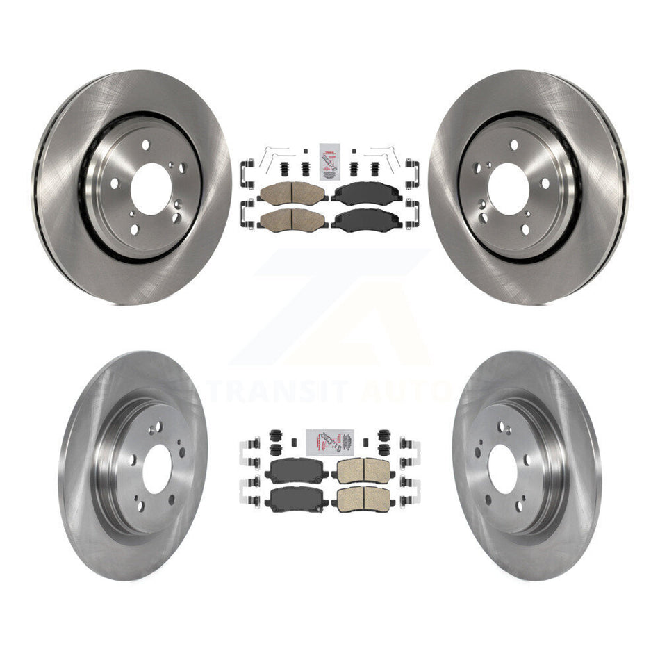Front Rear Ceramic Pads And Disc Brake Rotors Kit For 2018-2020 Honda Odyssey K8A-103574