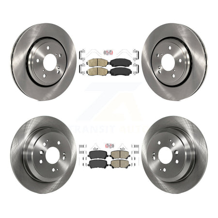 Front Rear Ceramic Pads And Disc Brake Rotors Kit For 2019-2024 Honda Passport K8A-103575