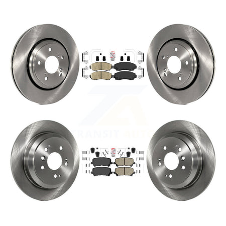 Front Rear Ceramic Pads And Disc Brake Rotors Kit For 2019-2024 Honda Passport K8A-103578