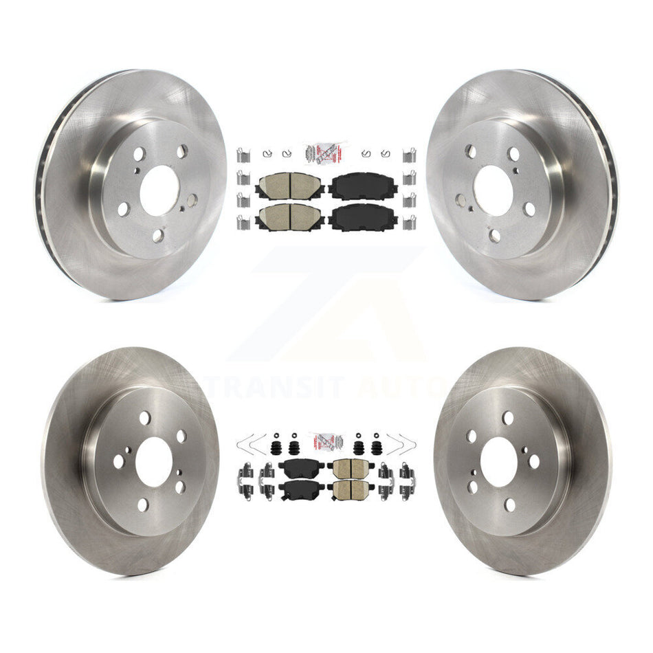 Front Rear Ceramic Pads And Disc Brake Rotors Kit For Toyota Corolla Prius Prime AWD-e K8A-103580