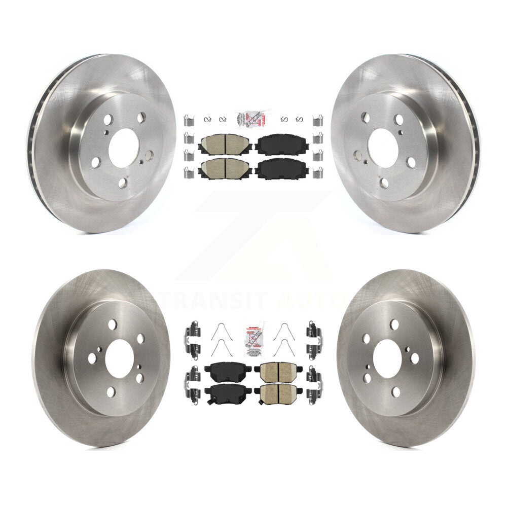 Front Rear Ceramic Pads And Disc Brake Rotors Kit For Toyota Corolla Prius Prime AWD-e K8A-103581