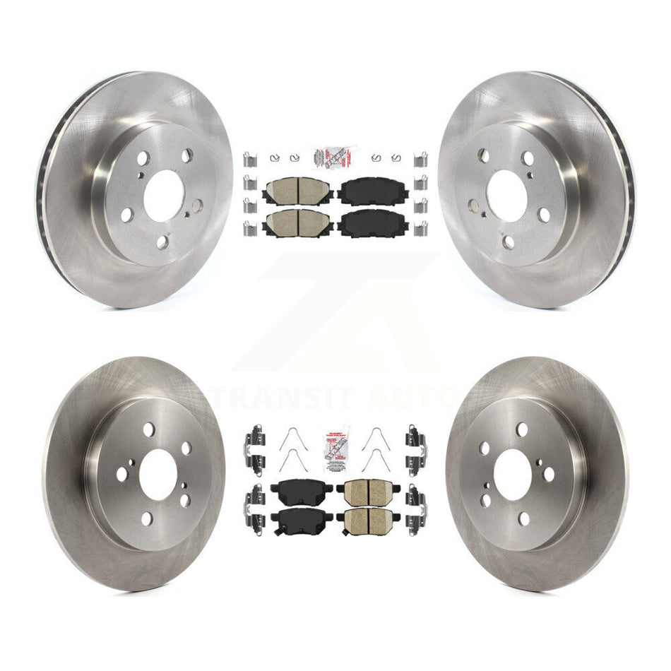 Front Rear Ceramic Pads And Disc Brake Rotors Kit For Toyota Corolla Prius Prime AWD-e K8A-103581