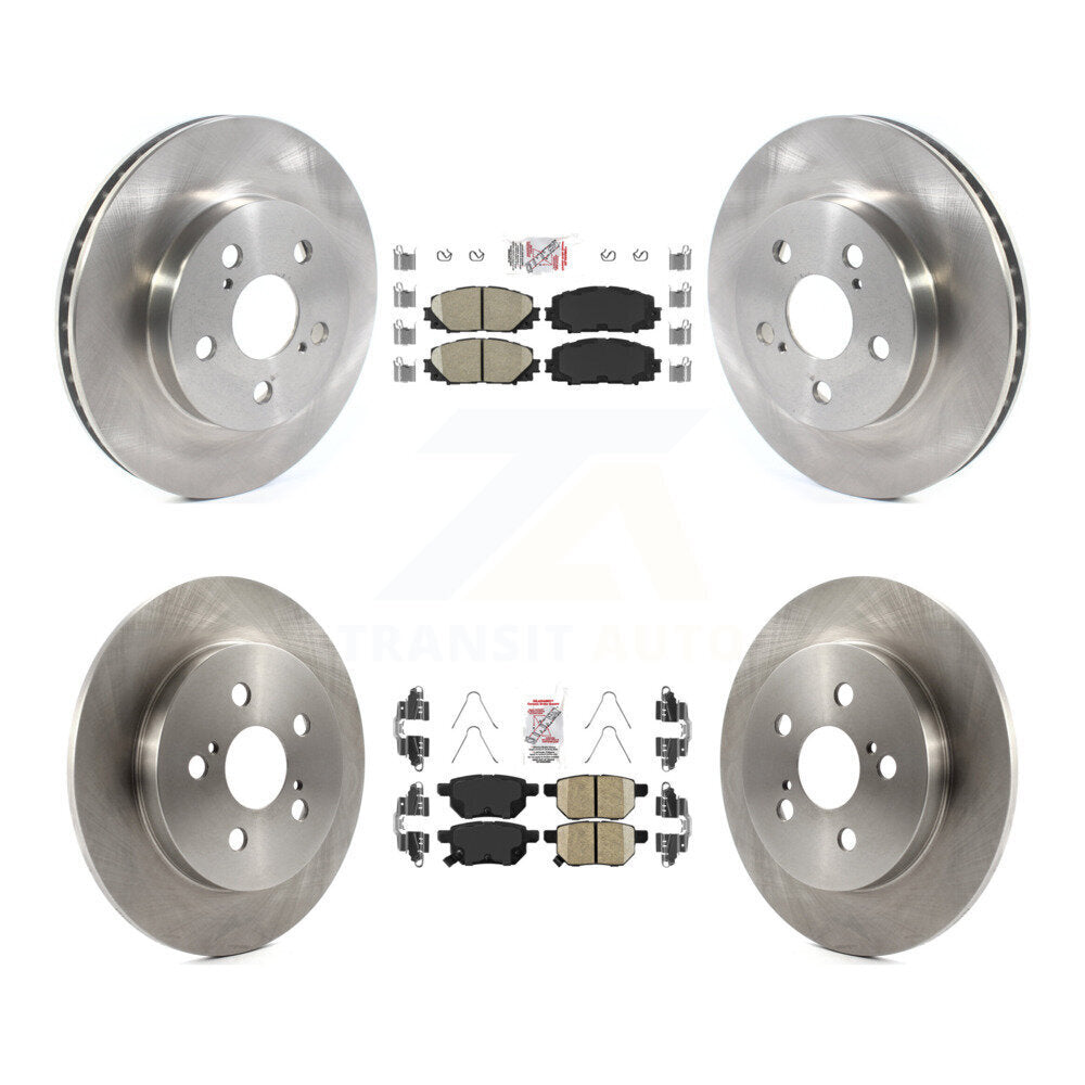 Front Rear Ceramic Pads And Disc Brake Rotors Kit For Toyota Corolla Prius Prime AWD-e K8A-103583