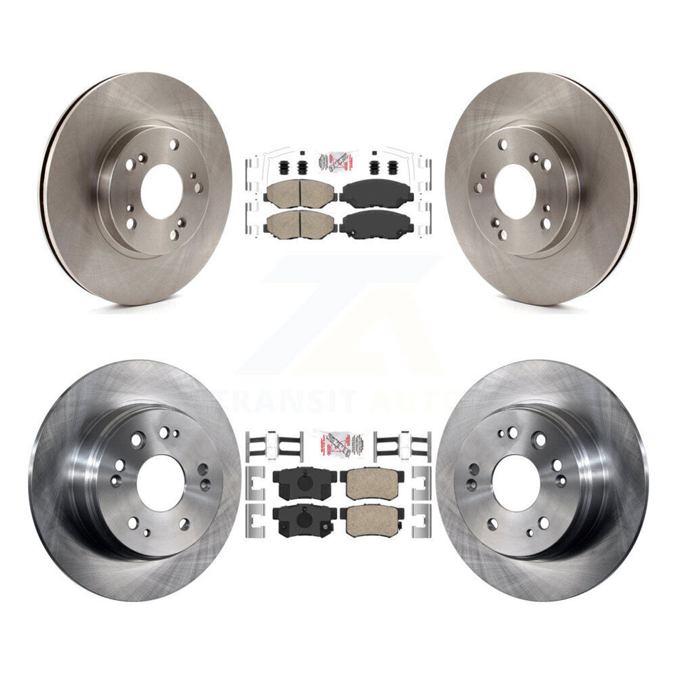 Front Rear Ceramic Pads And Disc Brake Rotors Kit For 2002-2004 Honda CR-V K8A-103588