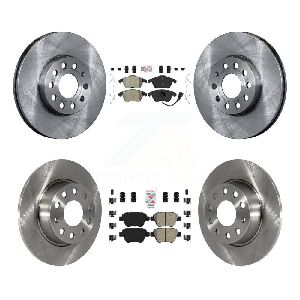 Front Rear Semi-Metallic Pads And Disc Brake Rotors Kit For Volkswagen Beetle K8A-103592