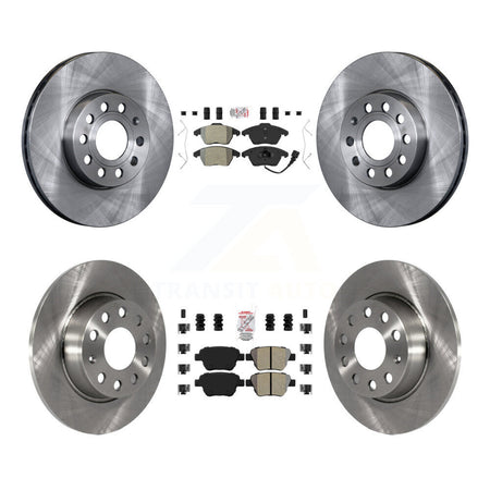 Front Rear Semi-Metallic Pads And Disc Brake Rotors Kit For Volkswagen Beetle K8A-103592