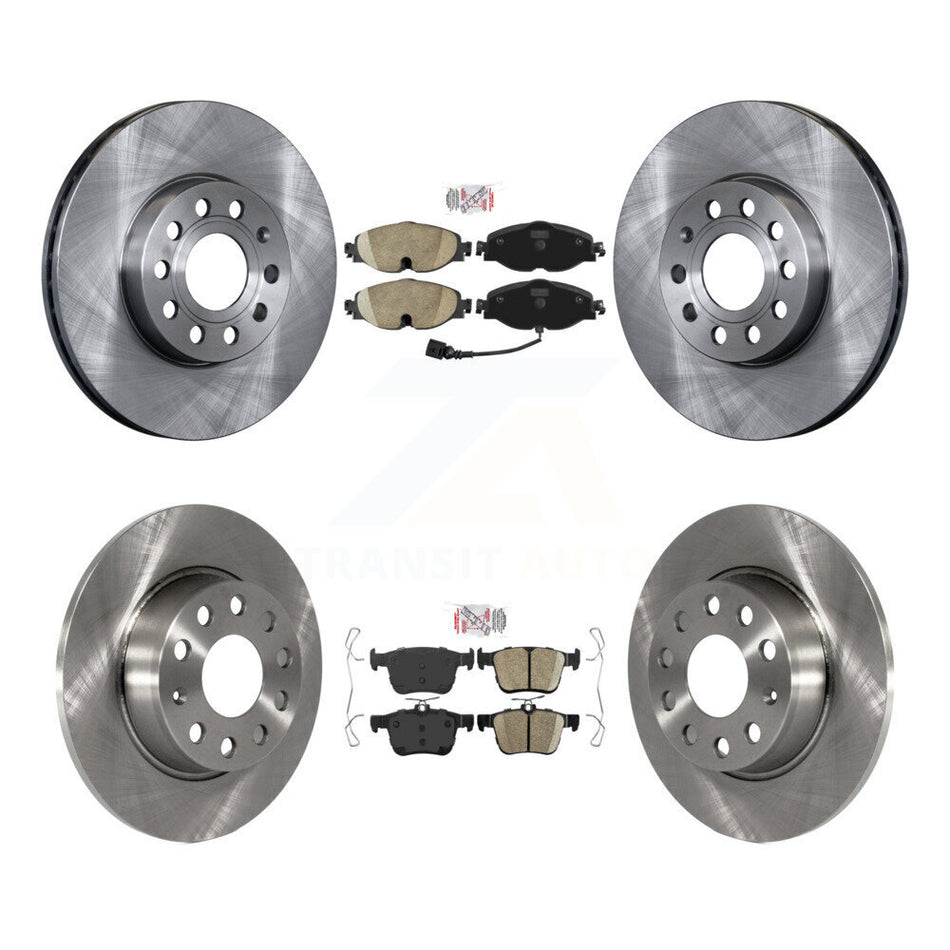 Front Rear Ceramic Pad & Disc Brake Rotors Kit For Volkswagen Taos Audi A3 Quattro e-Golf K8A-103600