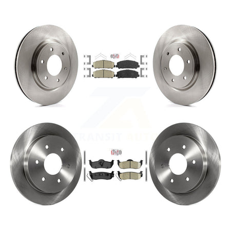 Front Rear Ceramic Pads And Disc Brake Rotors Kit For Nissan TITAN Armada INFINITI QX56 K8A-103626