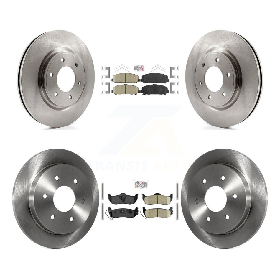 Front Rear Ceramic Pads And Disc Brake Rotors Kit For Nissan TITAN Armada INFINITI QX56 K8A-103626