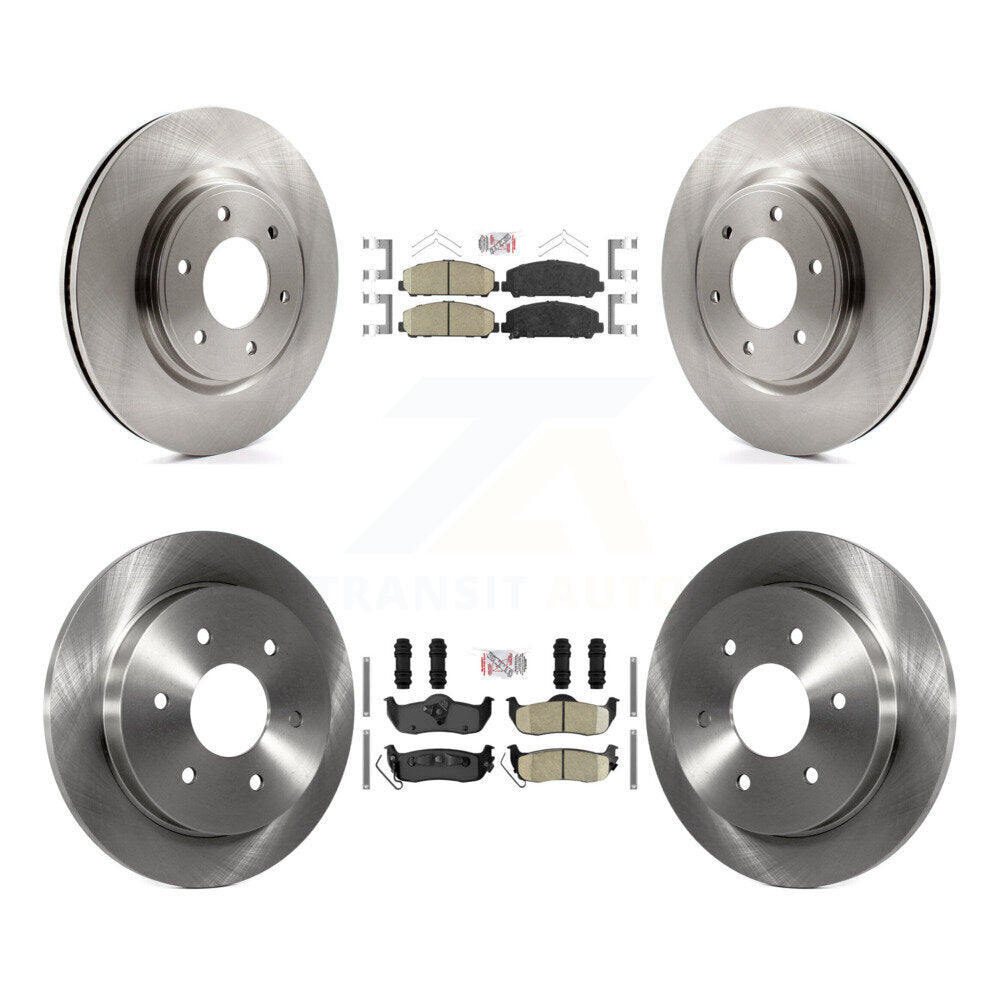 Front Rear Ceramic Pads And Disc Brake Rotors Kit For Nissan TITAN Armada INFINITI QX56 K8A-103627
