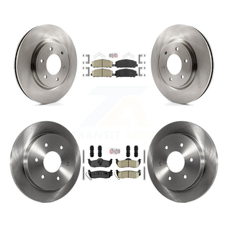 Front Rear Ceramic Pads And Disc Brake Rotors Kit For Nissan TITAN Armada INFINITI QX56 K8A-103627