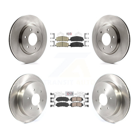 Front Rear Ceramic Pads And Disc Brake Rotors Kit For 2017-2023 Nissan TITAN K8A-103638