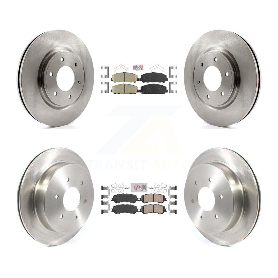 Front Rear Ceramic Pads And Disc Brake Rotors Kit For 2017-2023 Nissan TITAN K8A-103638