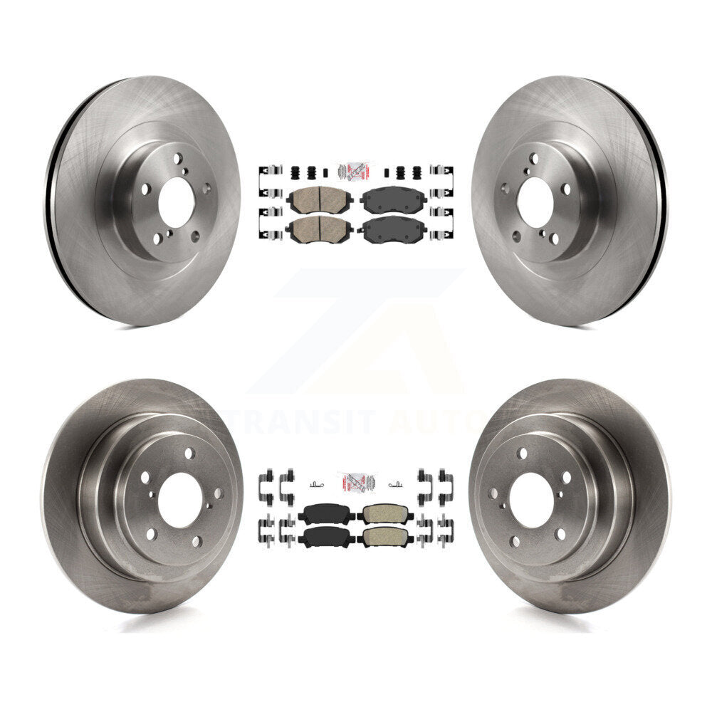 Front Ceramic Rear Semi-Metallic Pads And Disc Brake Rotors Kit For 2003 Subaru Forester K8A-103641