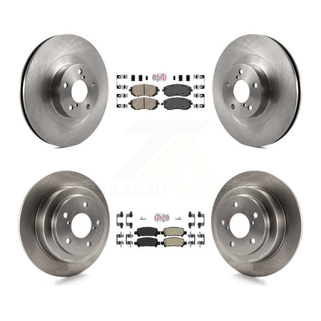 Front Ceramic Rear Semi-Metallic Pads And Disc Brake Rotors Kit For 2003 Subaru Forester K8A-103641